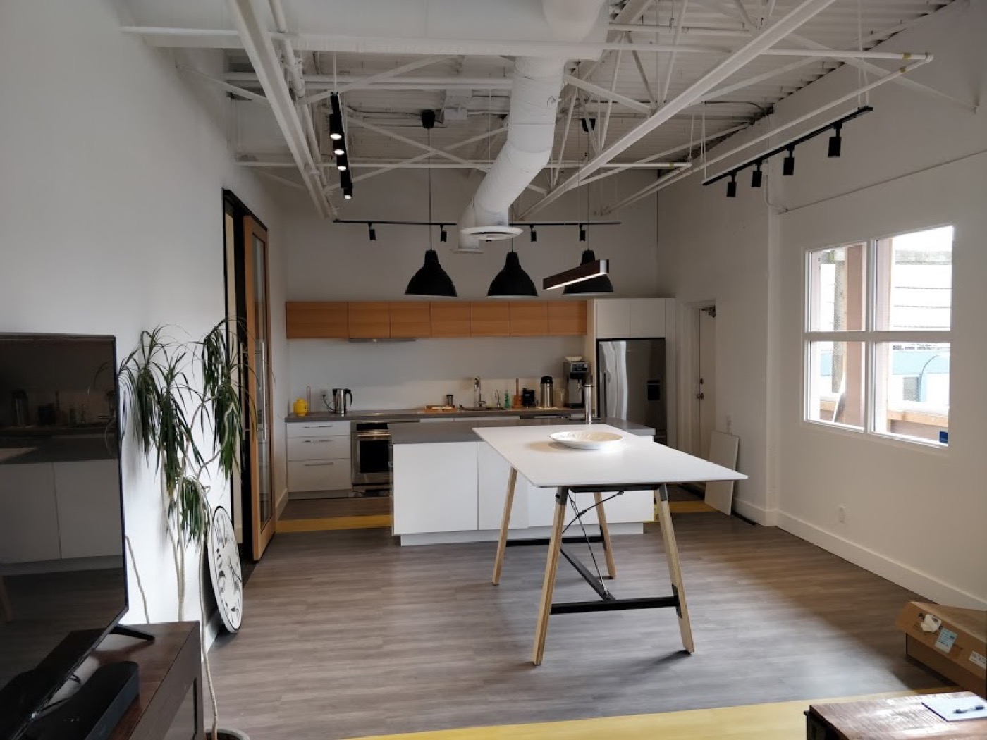 Completed common-area interior in Burquitlam